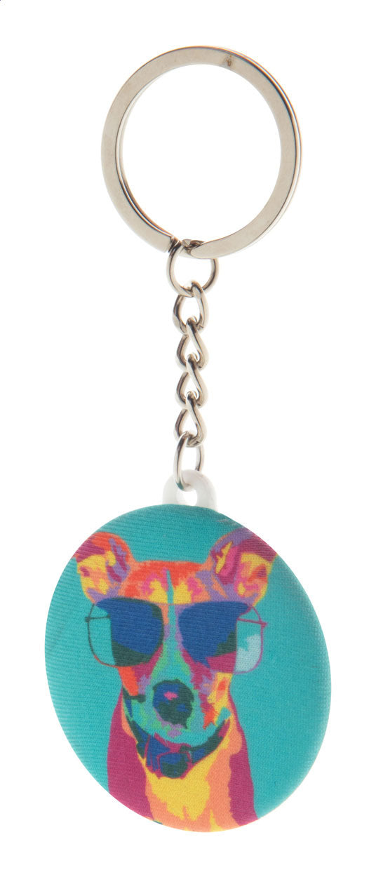 KeyBadge RPET Mini Portachiavi in RPET a bottone