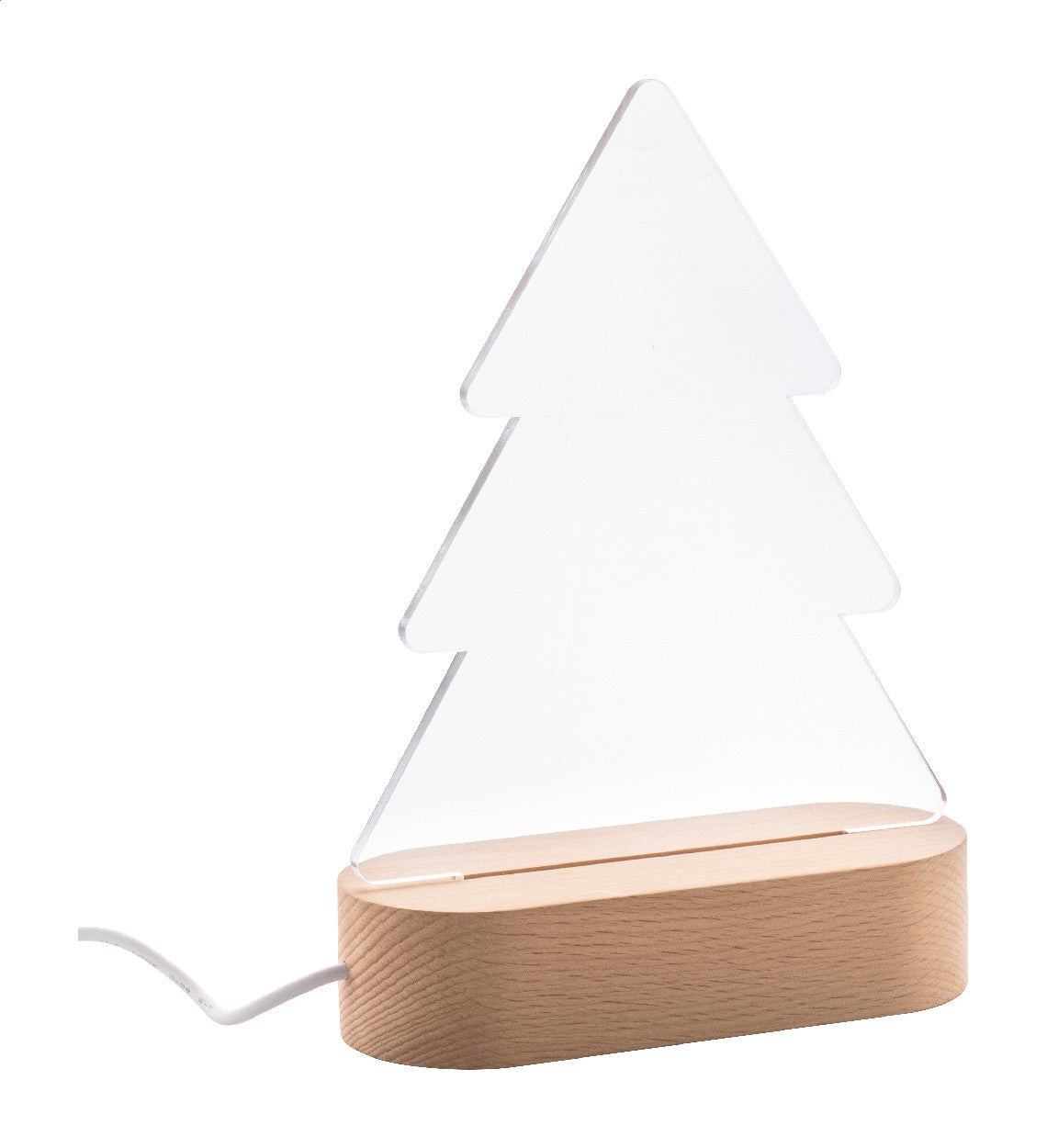 Woodify Xmas Trofeo albero natalizio con luce LED