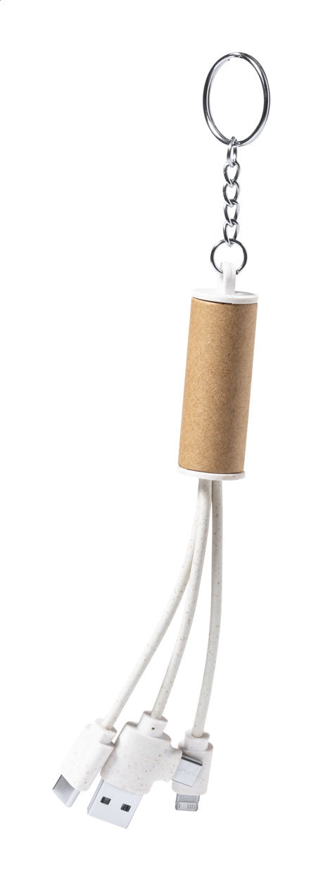 Paplen Portachiavi con cavo di ricarica USB