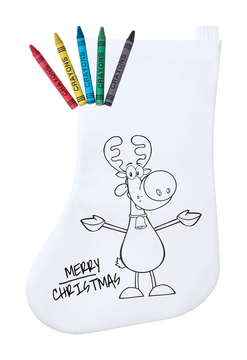 Plicom Calza di Natale da colorare