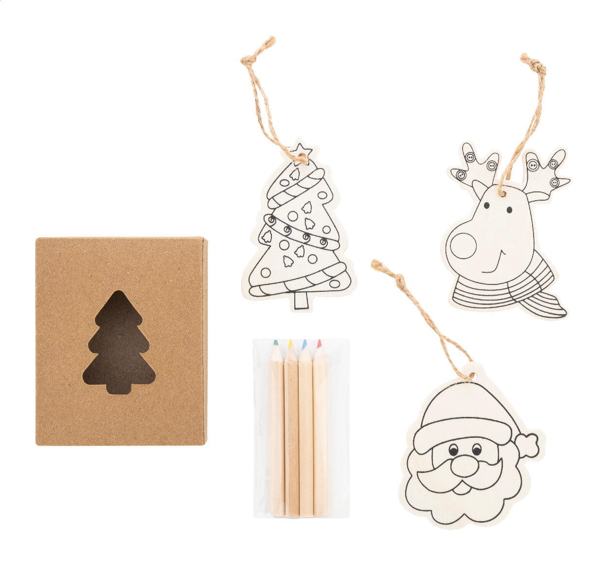 Oppland Set decorazioni natalizie da colorare