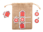 Juxo Gioco tris Natalizio, decorazioni e scatole regalo