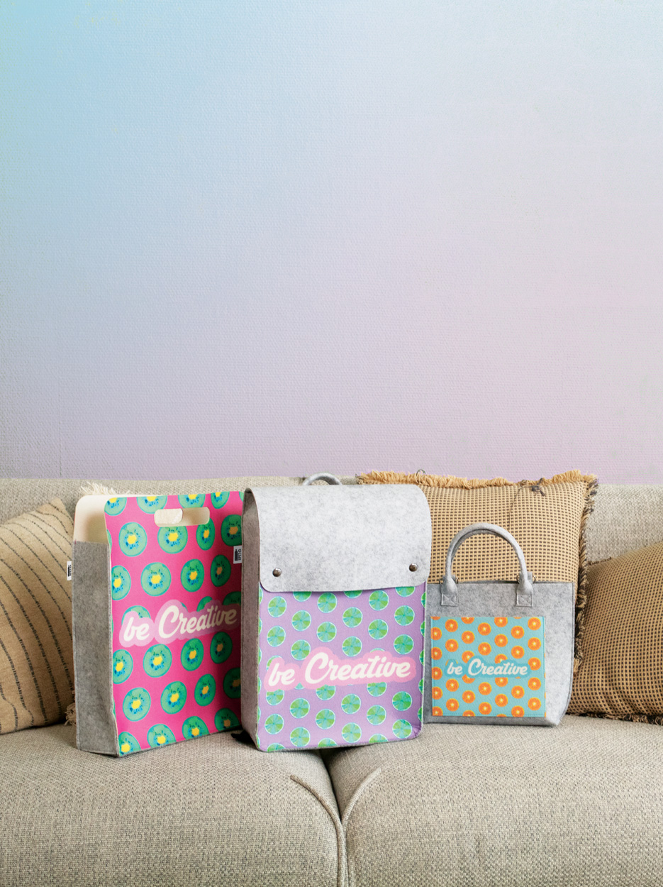 CreaFelt Cross borsa a tracolla in RPET personalizzabile