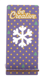 Kannykka Creative Portacellulare natalizio, fiocco di neve