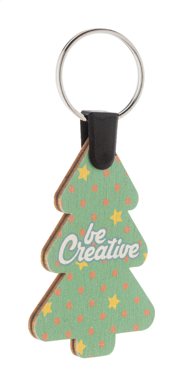 Fjerny Creative portachiavi natalizio personalizzato, albero di Natale