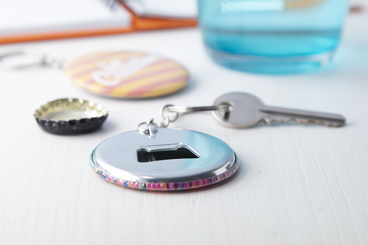 KeyBadge Bottle portachiavi a bottone