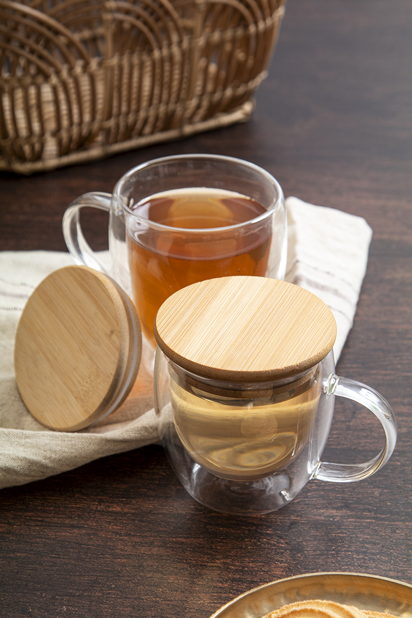 Grobina Tazza termica in vetro borosilicato