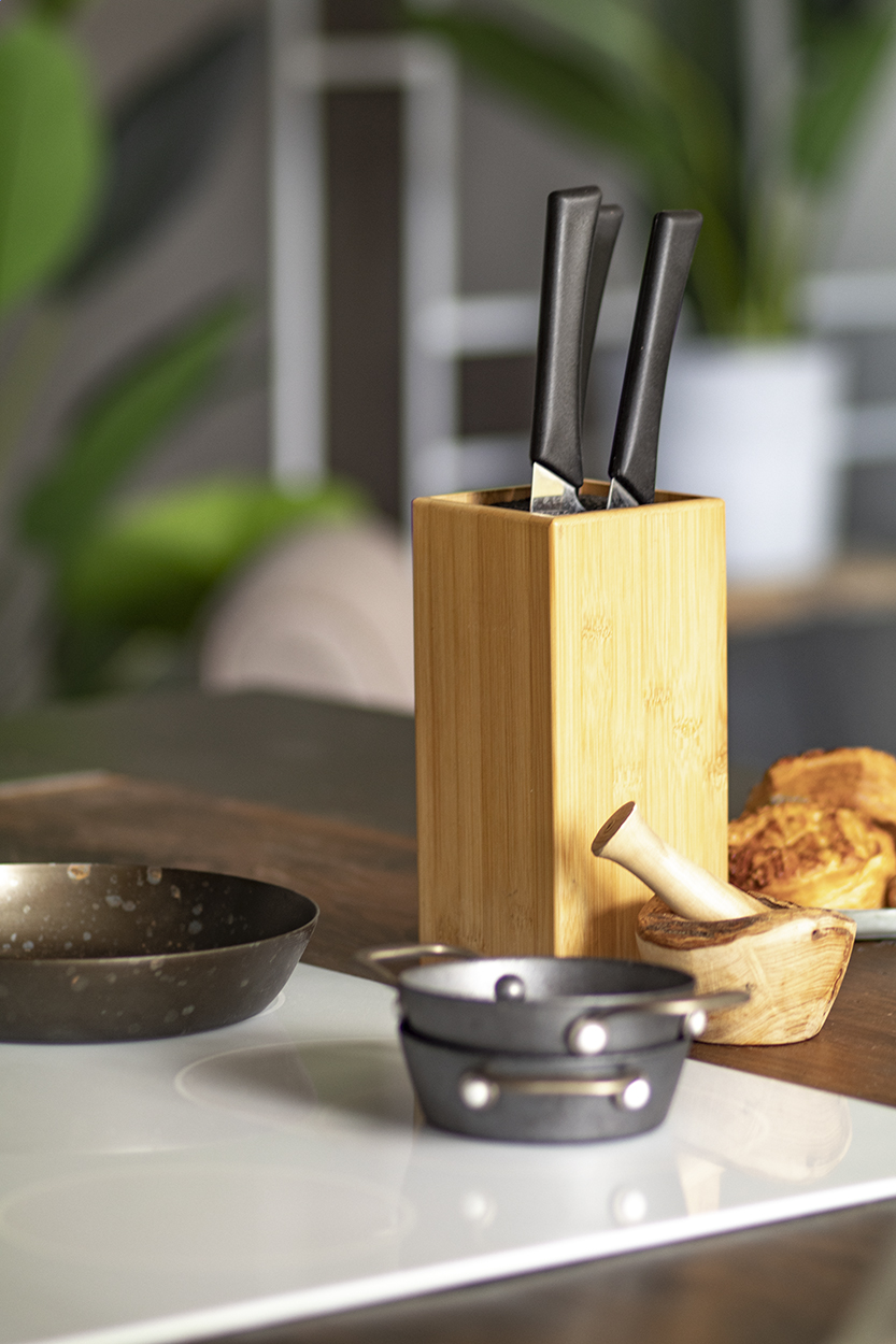 Santoku Ceppo coltelli in bambù