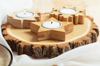 Rognan Porta tea light natalizio, fiocco di neve